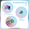 AHADERMAKERS 60pcs 6 colors Resin Rhinestone Beads RESI-GA0001-26-4