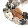 Raw Rough Natural African Black Opal Beads Strands G-M453-D02-4