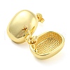 Rack Plating Brass Oval Stud Earrings EJEW-P242-02G-2