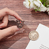 Outdoor EDC Tool Brass Parachute Rope European Beads KK-WH0081-44A-R-3