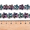 Electroplate Glass Beads Strands EGLA-T028-02M-4