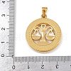 304 Stainless Steel Pendants STAS-C131-03G-10-3