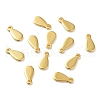 201 Stainless Steel Charms STAS-K259-09G-3