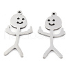 Non-Tarnish 201 Stainless Steel Pendants STAS-N098-134P-1