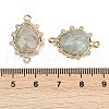 Natural Amazonite Faceted Connector Charms G-K347-07G-02-3