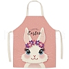 Cute Easter Rabbit Pattern Polyester Sleeveless Apron PW-WG98916-02-1
