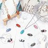 N24Pcs 12 Style Faceted No Hole Natural & Synthetic Gemstone for Wire Wrapped Pendants Making G-NB0003-01-2