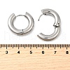 Tarnish Resistant 202 Stainless Steel Huggie Hoop Earrings EJEW-O087-08H-P-2