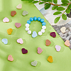 DICOSMETIC 20Pcs 10 Colors Silicone Focal Beads SIL-DC0001-63-5