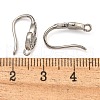 Brass Micro Pave Clear Cubic Zirconia Earring Hooks KK-R149-19P-3