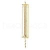 304 Stainless Steel Chains Multi-strand Bracelet for Women BJEW-G674-01A-G-2