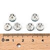 Brass Grade A Rhinestone Spacer Beads RSB038NF-13-2