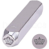 Iron Metal Stamps AJEW-BC0005-39B-1