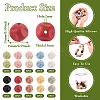  60Pcs 10 Colors Cube Food Grade Eco-Friendly Silicone Focal Beads SIL-TA0001-54A-3