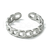 304 Stainless Steel Open Cuff Ring RJEW-L110-031P-2