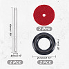 AHADERMAKER Iron Wire Rod Sets with 2Pcs Rubber Linking Rings FIND-GA0004-37-2