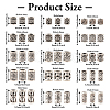 150Pcs 15 Styles Tibetan Style Alloy European Beads FIND-TA0002-68-5