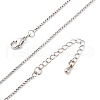 Brass Box Chains Necklaces for Women NJEW-D302-08P-2