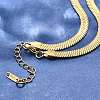 Ion Plating(IP) 304 Stainless Steel Herringbone Chain Necklace for Men Women NJEW-E076-03E-G-1