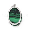 Synthetic Malachite Pendants G-C235-03B-RS-3