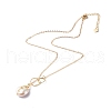 Natural Baroque Pearl Pendant Necklace NJEW-JN03599-01-2