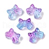 Transparent Spray Paint Glass Beads GLAA-Z011-11C-1