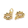 Brass Micro Pave Cubic Zirconia Charm KK-E068-VF174-3