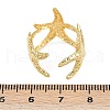 Ocean Theme Brass Cuff Rings RJEW-C135-01G-02-5