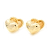 Brass Clear Cubic Zirconia Hoop Earrings EJEW-Q016-07G-3