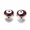 Alloy Enamel Beads ENAM-WH0047-14L-10mm-2