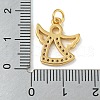 Rack Plating Brass Micro Pave Cubic Zirconia Pendants KK-A200-11G-3