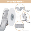 10 Yards Polyester Ribbons with Fringe Edge OCOR-WH0070-120A-4