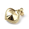 Real 18K Gold Plated Rack Plating Brass Micro Pave Clear Cubic Zirconia Pendants KK-C015-16G-02-3