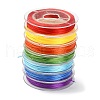 7 Rolls 7 Colors Flat Elastic Crystal String Set EW-YW0001-09-1