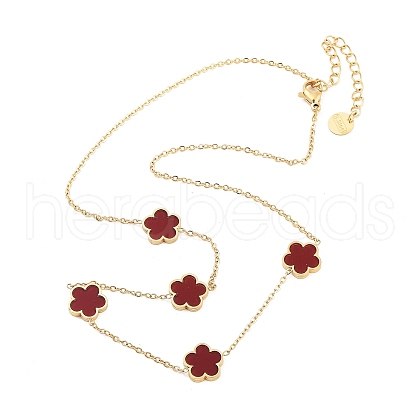 Golden 304 Stainless Steel Necklace NJEW-K252-09G-01-1