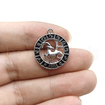 Constellation Themes Alloy Rhinestone Pendants PW-WG6B97D-02-1