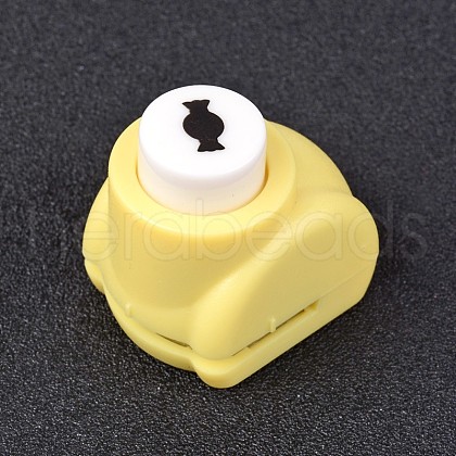 Random Single Color or Random Mixed Color Mini Plastic Craft Paper Punch Sets for Scrapbooking & Paper Crafts AJEW-L051-04-1