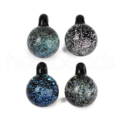 Handmade Lampwork Pendants LAMP-Q005-05C-1