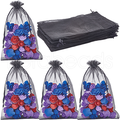 SOFPLATE 30pcs Large Organza Pouches Portable Shoes Bag Travel Storage Drawstring Bags OP-SP0001-03A-02-1