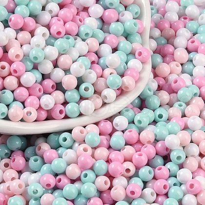 Opaque Acrylic Beads OACR-H118-07B-07-1
