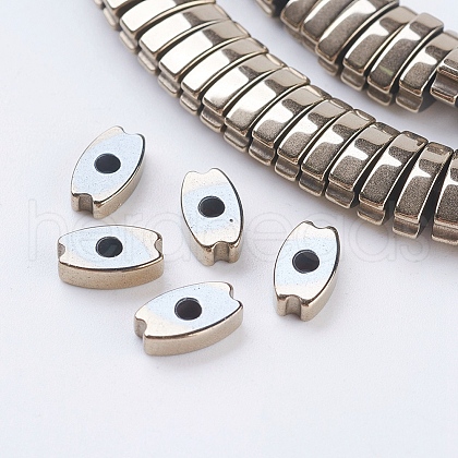Vacuum Plating Electroplate Non-magnetic Synthetic Hematite Beads Strands G-F534-D04-1