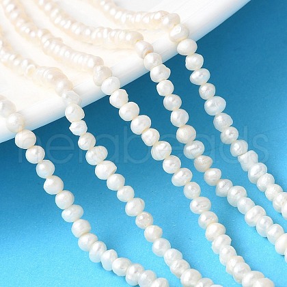 Natural Cultured Freshwater Pearl Beads Strands PEAR-I007-07L-01-1