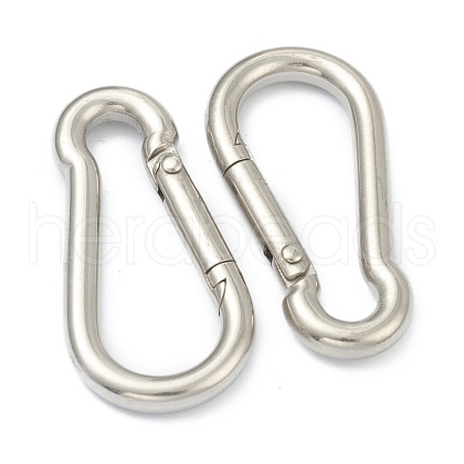 304 Stainless Steel Camouflage Design Rock Climbing Carabiners STAS-B012-01P-1