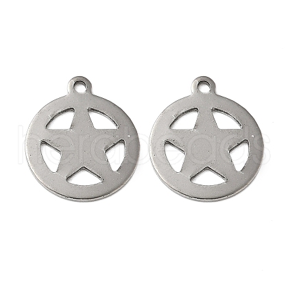201 Stainless Steel Pendants STAS-I330-042P-1