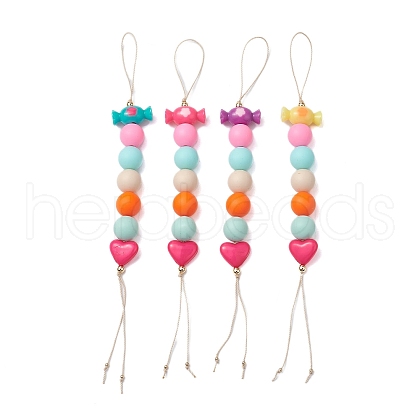 Acrylic Mobile Straps HJEW-JM02053-1