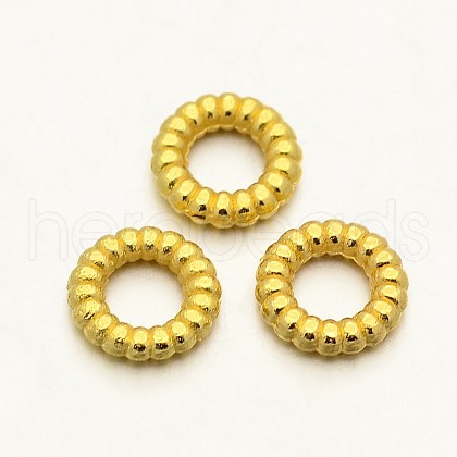 Ring Zinc Alloy Spacer Beads X-PALLOY-N0109-01G-1