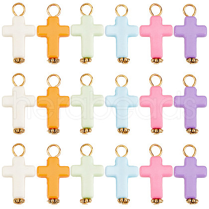 SUNNYCLUE 150Pcs Opaque Acrylic Pendants FIND-SC0009-88-1