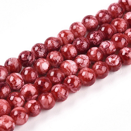 Baking Painted Glass Beads Strands X1-DGLA-N003-4mm-A02-1