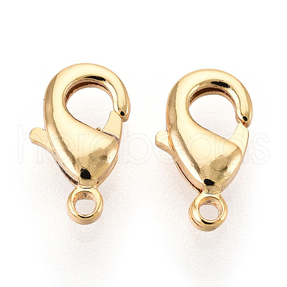 Brass Lobster Claw Clasps KK-YW0004-01A-G-1