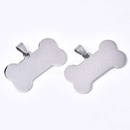 Tarnish Resistant 304 Stainless Steel Pendants STAS-N087-40-1